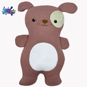 Manufacturer Custom Made Adorable Dog Soft Toy Stuffed Animal Plush Pillow Crochet Knitting Plushies Gift For Baby Soothing Toy