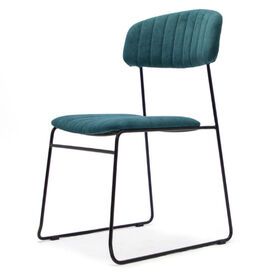 Modern Velvet Plywood Living Room Chair Metal and Wood Leisure Chairs