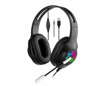 OEM hot selling wired gaming headset wired earphone RGB headset LED earphone