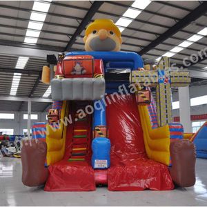 Factory High Quality Inflatable Bouncer With Slide Truck Inflatable Castle Slide Outdoor Fun Commercial Bounce House