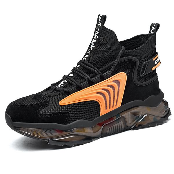 Men's Casual Sneakers Breathable Lace-Up Design Air Cushion Shoes Fashionable 1 Retro 4 Running Sports Basketball Shoes