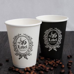 High Quality Disposable Coffee Paper Cup Single Wall Paper Cup PLA Degradable Coffee Cups 6oz 10oz