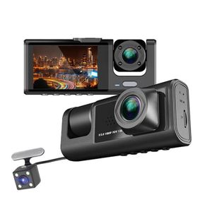 Gofuture 2 inch 3 Cameras Car Dvr 1080P 3 Channels Universal Dash Cam Cycle Recording G-sensor