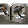 CNC Machined 1018 Steel Bearing saddles for Process Equipment Industries