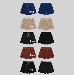High Quality Custom Logo Gym Shorts Fitness Sports Running 2 In 1 Gym Wear Shorts Pockets Quick Dry Mens Workout Shorts For Men