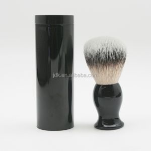 NO MOQ Wholesale Shaving Brush With Black or Clear Acrylic Cylinder Packaging Box  from China Manufacturer