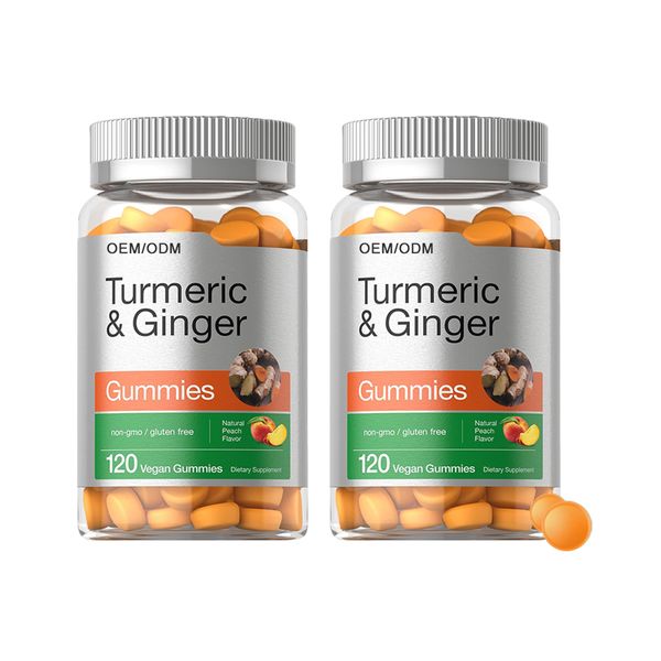 Food Supplements Anti-inflammatory Joint Support Vegan Curcumin Turmeric Ginger Gummies