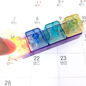 Wholesale decompression vent toy simulation color transparent keyboard keycap