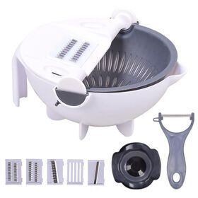 Multifunction Kitchen Accessories Gadgets Tools Fruit And Vegetable Chopper Cutter With Drain Basket Slicer
