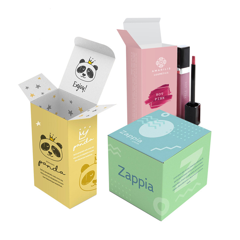 Wholesale Custom Printing Cosmetic Folding Cartons Skin Care Paper Box Cosmetic Packaging Box