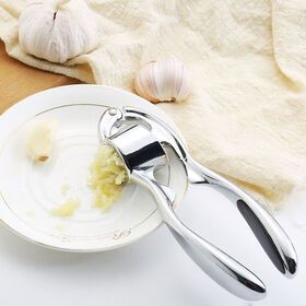Hot selling kitchen utensils Ergonomic handle Cutting Minced Squeezed Masher zinc alloy garlic press