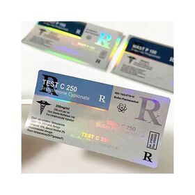C1 115 Blue printing waterproof anabolicos pharmaceutical medicine packaging stickers pharmaceutical vial labels for TEST