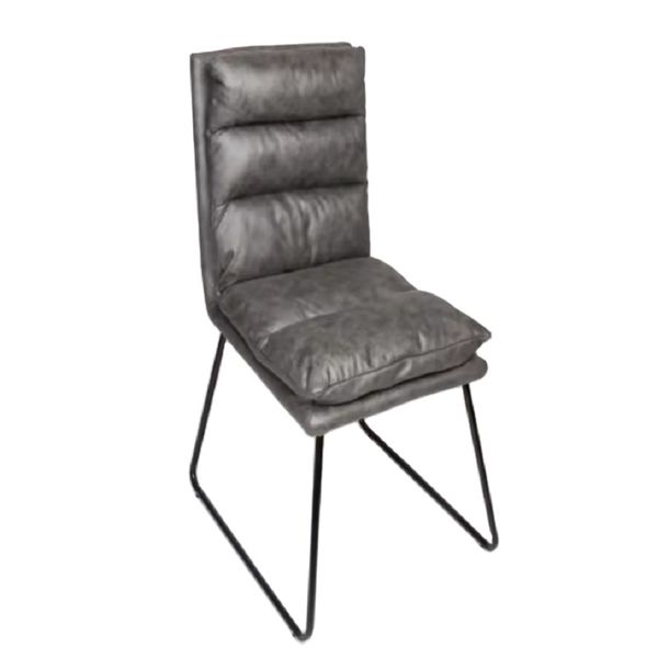 Chairs Manufacturer Supply Low Price Technology Fabric Metal Leg Luxury Soft Cushion Dining Chairs
