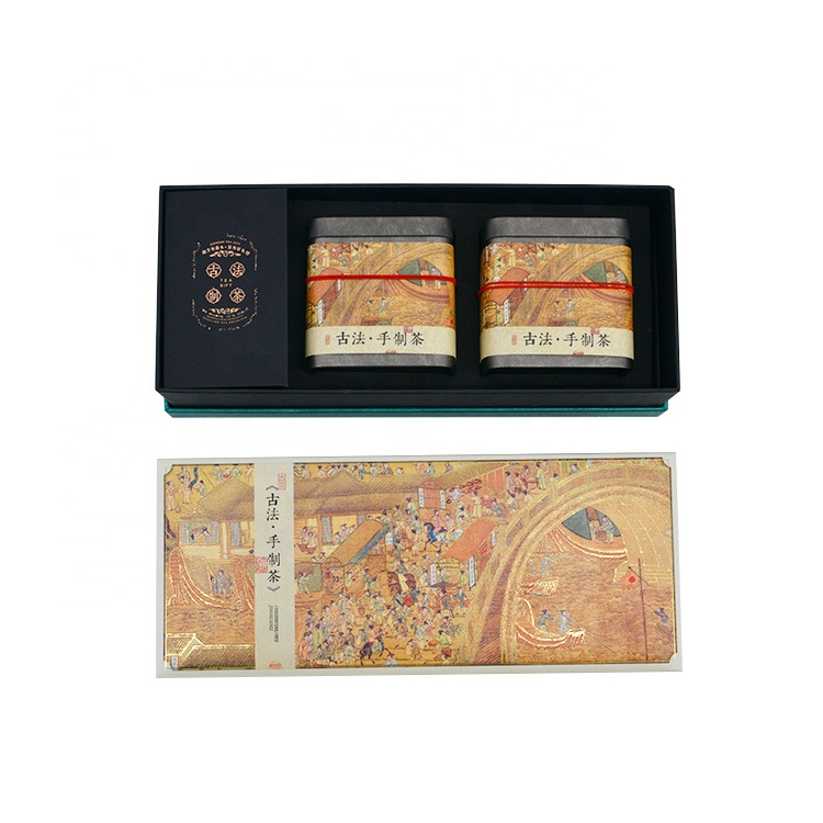 Design Corrugated Packing Tea Storage Sleeve And Customize Printing Kraft Paper Wholesale Packaging Craft Paper Box