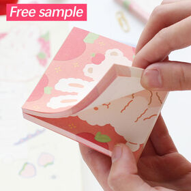 Custom Sticky Notes Adhesive Funny Cartoon Cute Stationary Sticky Notes NotePads Square Memo PadPopular