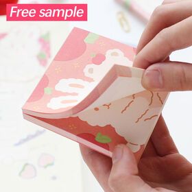 Custom Sticky Notes Adhesive Funny Cartoon Cute Stationary Sticky Notes NotePads Square Memo PadPopular