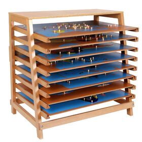 Montessori Materials Wooden Educational Toys 8 Puzzle Maps with Stand
