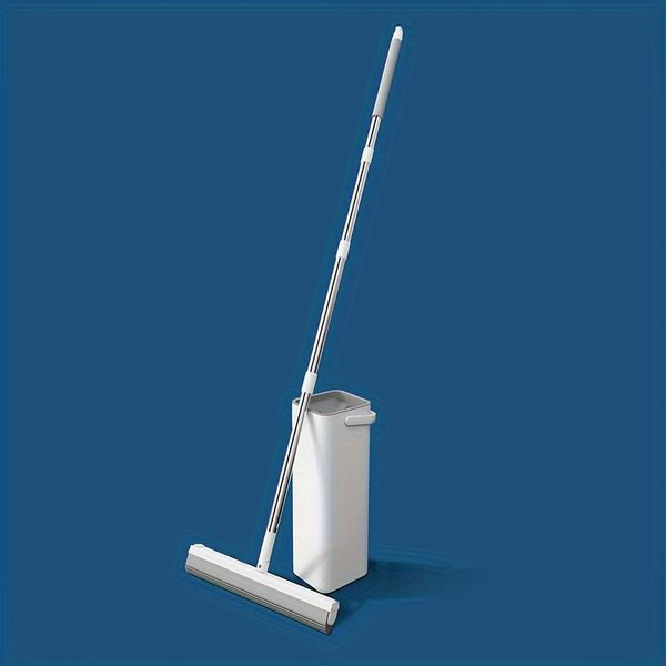 Eco-Friendly ABS Dry/Wet Two-in-One Sponge Squeegee Mop Easy Magic Squeeze Function Effective Floor Cleaning Aluminum Home
