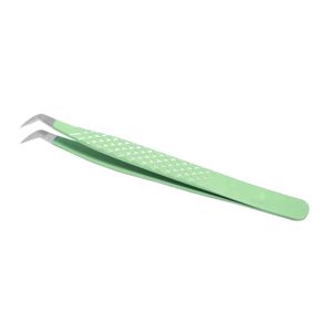 Best Seller New Arrival Light Green Pastel Custom Made Eyelash Tweezers High Quality Precision Tool for Eyelash Extensions