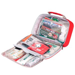 OSHA 258 pces red  2-in-1 First Aid kit emergency multi-function waterproof first aid kit car first aid bag emergency tool kit