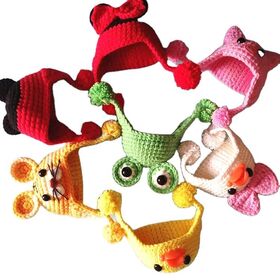 15CM Cartoon Mini Wool Knitted Animal Design Doll Hat M2108
