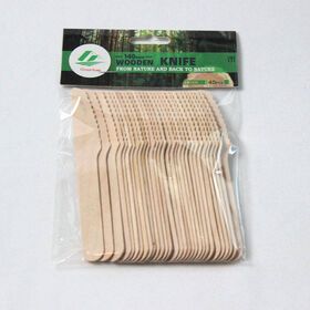 Natural biodegradable bulk birch wood spoon/forks/knives disposable wooden cutlery