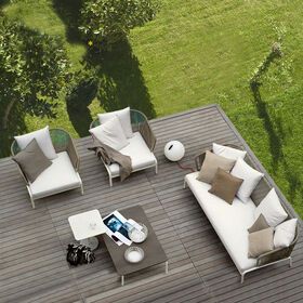 Factory Price Louis Corner Chair Aluminum Set Aluminium Patio Sofa Outdoor Garden Furniture
