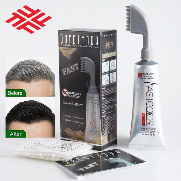 Private Label Manufacturer Wholesale Daily Easy Use Permanent Hair Coloring Cream FastColor Hair Dyeing Comb