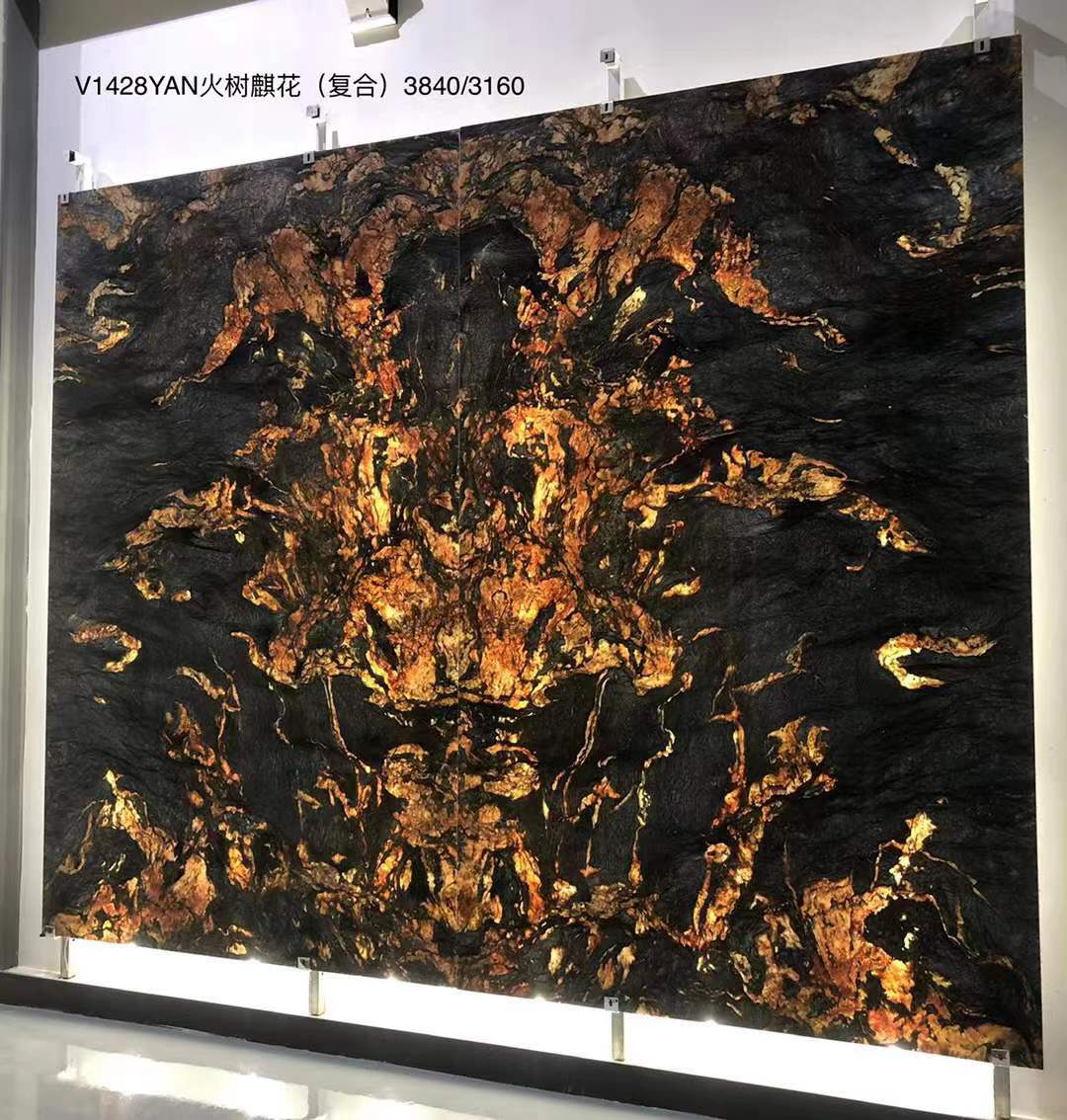Xiamen Jingyu Stone Trading Co., Ltd. Custom-Built Ultra-Thin Translucent Brazil Black Fusion Granite Wall Panels