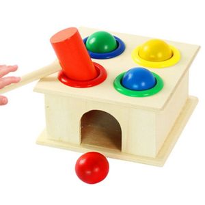 WANAN Montessori Wooden Hammering Ball Game - Early Learning Hammer Game for Kids - Educational Montessori Toy