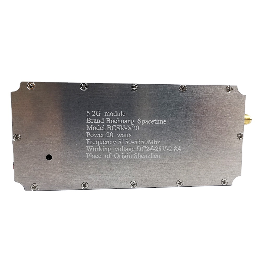 10-50W wholesale 5.2G RF broadband signal amplifier, GAN electronic chip solution, high-power drone defense module