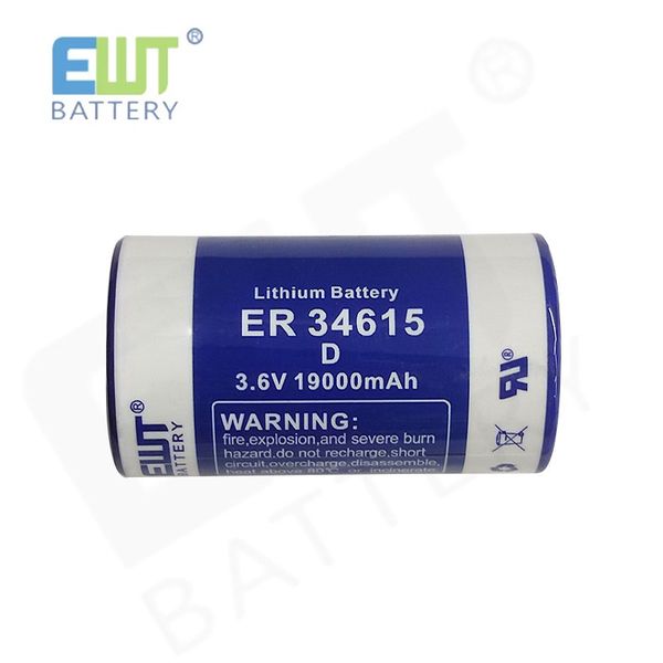 Primary Lithium Battery ER34615 D 3.6V 19000mAh LISOCL2 ER34615 19Ah 3.6v Non-rechargeable battery ER34615M ER26650 For GPS