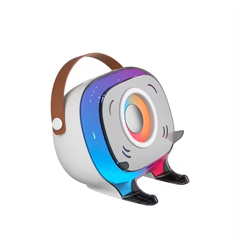 Shenzhen Yingyan Weishi Technology Co., Ltd. 2024 New L-36 Desktop Wireless Charging Phone Stand Colorful Light Effect Sound with Microphone Portable Speaker