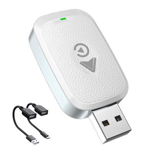 Universal Wireless Carplay Adapter For iPhone Carplay Android Auto 2 in 1 USB Type-C Dual Connector Carplay Box