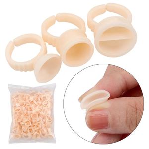Best Quality Glue Ring Cup For Eyelash Extensions 100 pcs silicone reusable glue rings