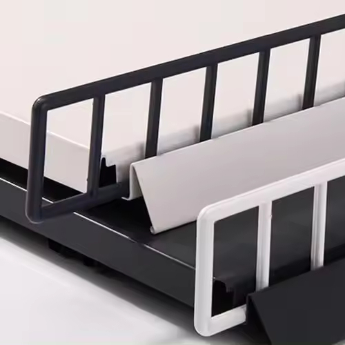 Jiashan Shanghe Display Products Co., Ltd. Plastic stopper shelf edge stopper rail for supermarket shelves