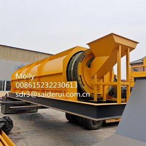 scrap metal cleaning and polishing drum for ZORBA and ZURIK trommel screen to classify size of scrap metals