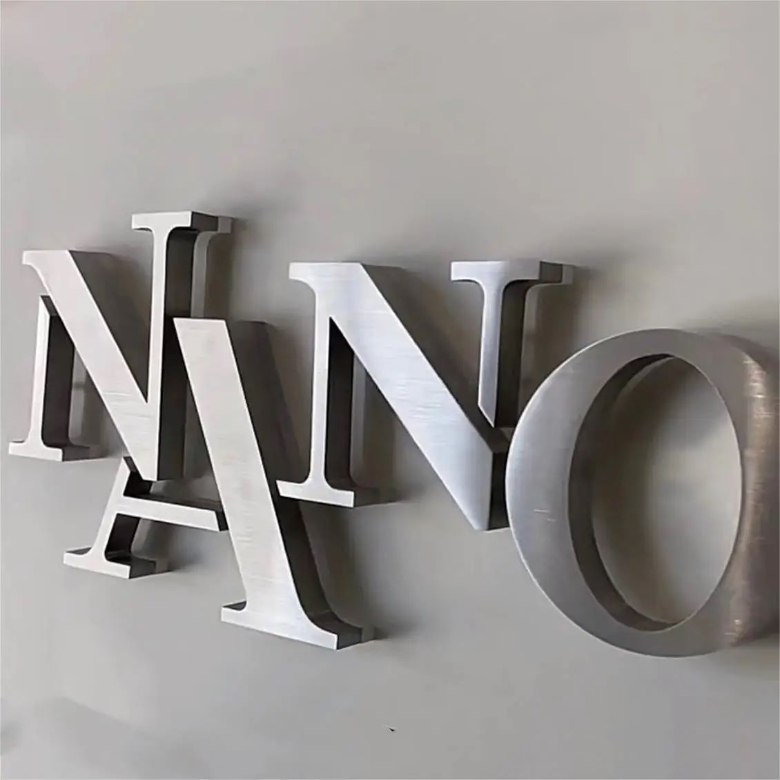 Shenzhen Lc Sign Co., Ltd. Metal Signage Custom Logo, Stainless Steel Laser Cut Signboard Custom Laser Cut Logo, Metal Logo Reception Sign Office Wall Logo