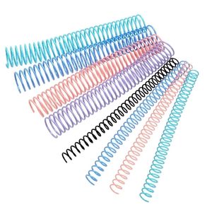A4 Large Capacity 30-Hole Spiral Binding Coil Single Wire Book Ring Strip DIY Notebook Plastic Binder Office Paper