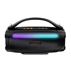 Custom Portable Boombox Speakers Plastic Design RGB Subwoofer Parties Bass Blue tooth Wireless Stereo Speaker with Handle