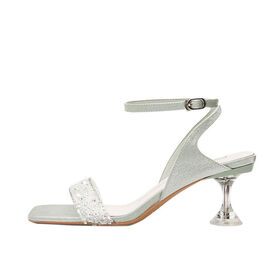 New Arrivals High Quality Wedding Women Pearl Shoes Wedges Shoes For Women High Heels Heeled Sandals Pearl Shoes