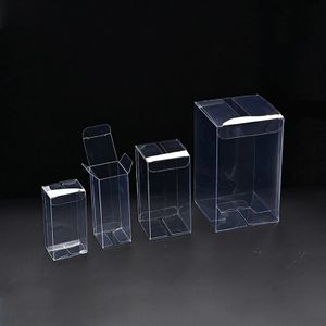 MOQ Clear Plastic PVC Packaging Boxes Transparent PET RPET Plastic Retail Packaging Box Custom Transparent Gift Box