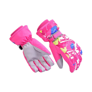 Lovely Cute Windproof and Waterproof Winter Gloves for Kids Warm Outdoor Sports Gloves for Cycling Skiing Travel-Friendly