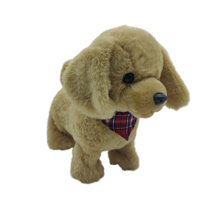 Custom Yellow Husky Plush Toy Dog Soft Cute Electric Walking Animal Toy PP Cotton Filling Wholesale Children's Christmas Gift