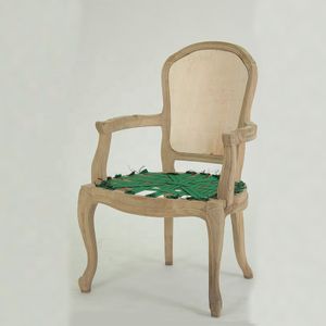 Antique style handle carved wooden chair frame dining room restaurant use furniture parts(CH--859-OAK)