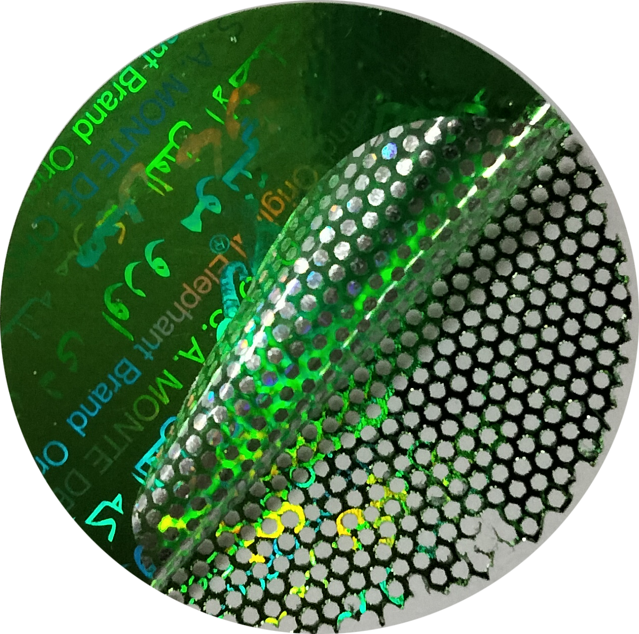 Hologram sticker label 3D printing tamper evident warranty security label sticker