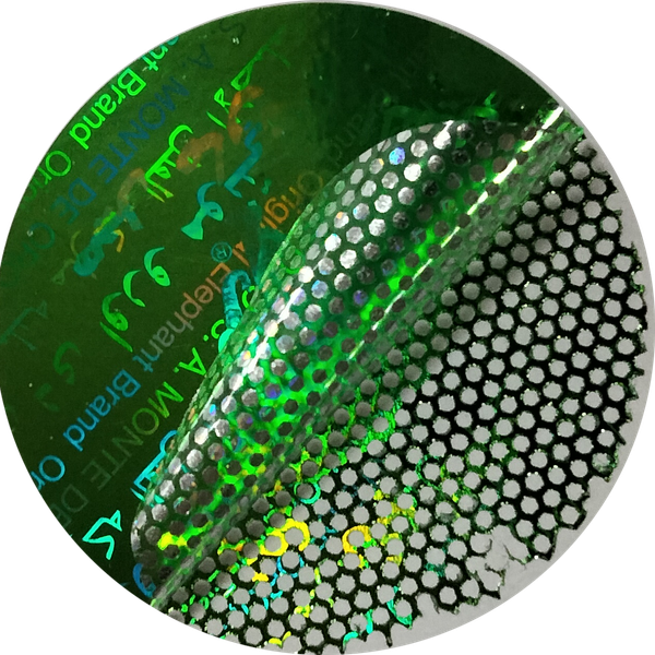 Hologram sticker label 3D printing tamper evident warranty security label sticker