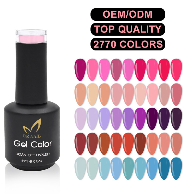 Guangzhou Dingde Kang Chemical Technology Co., Ltd. DZ Nail High quality Factory wholesale uv polish 10ml 15ml uv gel Free Hema gel nail polish SET