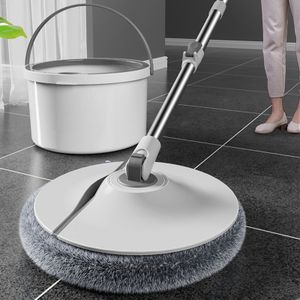 Eco-Friendly Magic Handle Rotating Mop Set Quick Drying Dry Wet Cleaning Bucket Bedroom Living Room Hygienic Tool Box Packaging