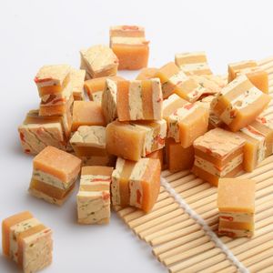 Pet treats manufacturer Chicken dog treats training rewards hot sale at low prices Chicken pollock vegetable granule